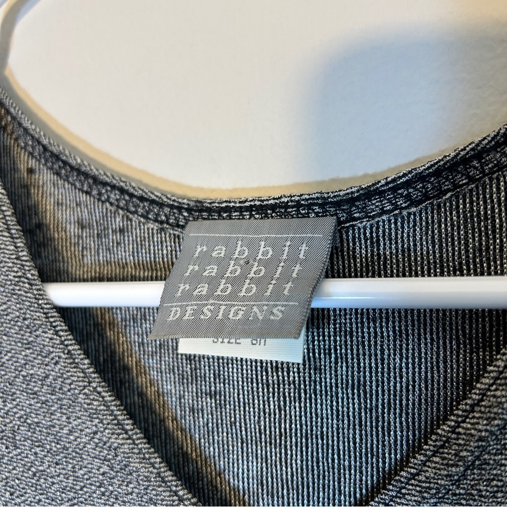 Rabbit Rabbit Rabbit Gray Mini Dress Size 8 - Picture 3 of 4